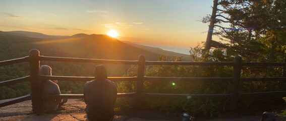 Watching the sunrise