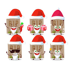 Santa Claus emoticons with tombstone cartoon character