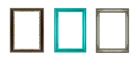 Collection frame isolated on white background