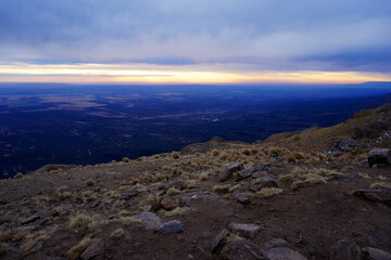 Panoramic view of Concaran valley, where Villa de Merlo is located. Photo taken from  El mirador de los condores, San Luis, Argentina 