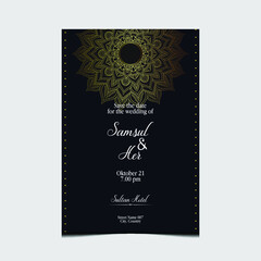 Fototapeta na wymiar Mandala template with elegant, classic elements. Great for invitation, flyer, menu, brochure, background Premium Vector