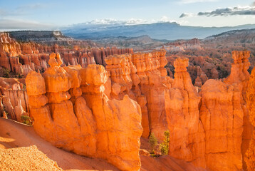 Bryce Canyon National Park, located in southwestern Utah. The park features a collection of giant...