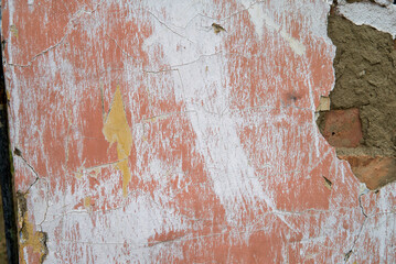 texture of old plastered and whitewashed wall