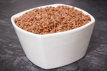 Flaxseed as source vitamins, minerals, dietary fiber and acids omega