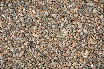 Grey Pebbles, 1/4" River Rock Background Texture