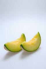 カットされたメロンです