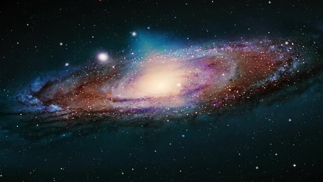galaxy in the depths of space in the solar system