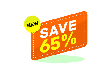 65% Label discount,Discount,Sale label,Discount tag,Discount banner