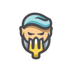 Apocalypse men Cosplay Boy Vector Cartoon illustration