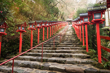Fototapeta na wymiar Kifune Shrine Old Shrine in Kyoto, Japan.