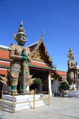 Fototapeta premium The Temple of the Emerald Buddha or Wat Phra Kaew no people