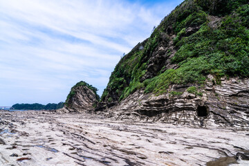 三浦半島 南端の岩場