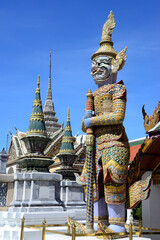 Fototapeta premium The Temple of the Emerald Buddha or Wat Phra Kaew no people