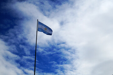 Argentina flag going with the breeze