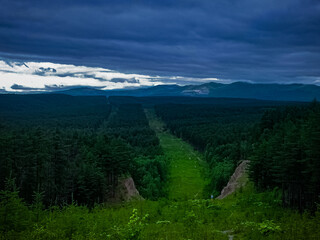 Obraz premium mountain landscape with clouds