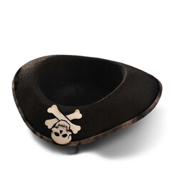 Pirate hat on a white background.