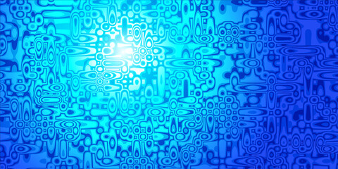  Abstract  blue background with curve mosaic and glow effect. Vector illustration. Texture effect.