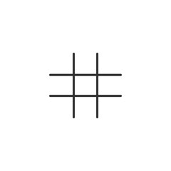 Vector noughts and crosses, tic-tac-toe competition. Template tic tac toe XO game. Graffiti illustration.