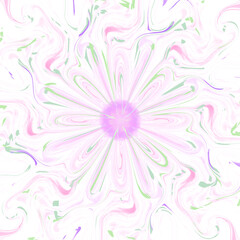 Fototapeta na wymiar Abstract geometric pattern with floral shape