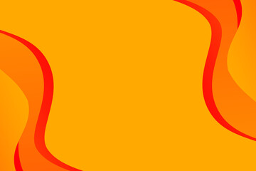 Abstract orange and red wavy background with curve lines. Burn. Fire. Flame. 
