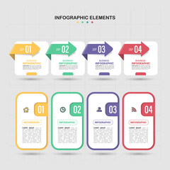 Infographics element collection with flat syle. minimal banner. vector illustration.