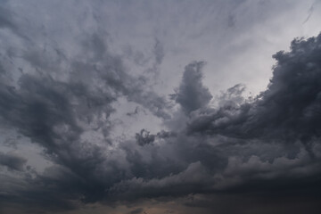 Fototapeta premium dark storm clouds with background,Dark clouds before a thunder-storm.