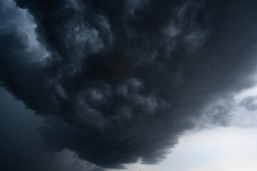 Obraz premium dark storm clouds with background,Dark clouds before a thunder-storm.