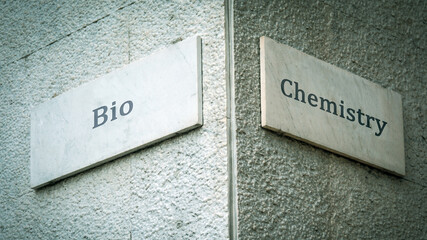 Street Sign Bio versus Chemistry