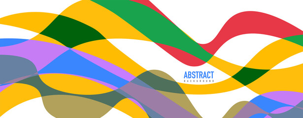 Obraz premium Fluid wave colorful abstract background. Dynamic colorful vibrant vector design