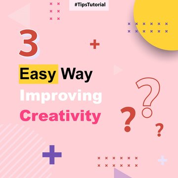 Pink red purple yellow square background quick tips, tip, trick with geometric design. Suitable for social media tutorial layout template.