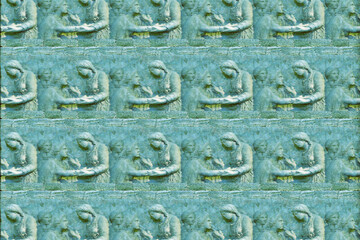 blue glitch grunge art texture pattern background