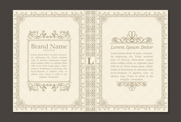 ornamental book cover design