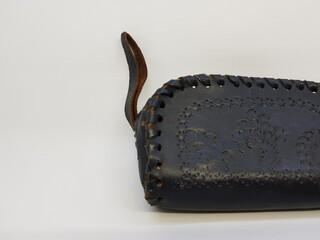 Traditional Javanese Purse in White Photo Stock