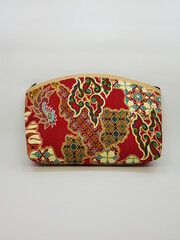 Traditional Javanese Purse in White Photo Stock