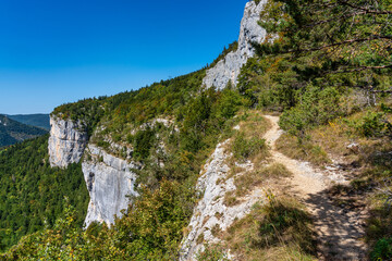 Gorges de la Bourne, the Bourne canyon near Villard de Lans, Vercors in France