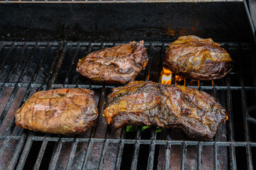 Wildbret auf dem Grill