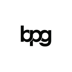 bpg letter original monogram logo design