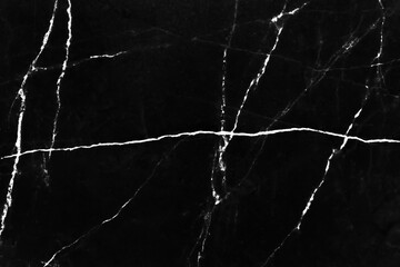 Abstract marble black texture white vein patterns background
