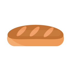 bread menu bakery food product flat style icon
