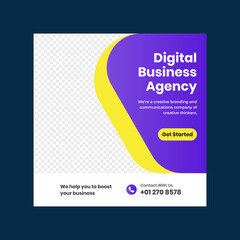 Digital marketing agency social media banner template