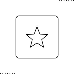 Vietnam square flag, vector icon in outlines 
