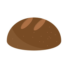 bun whole bread menu bakery food product flat style icon