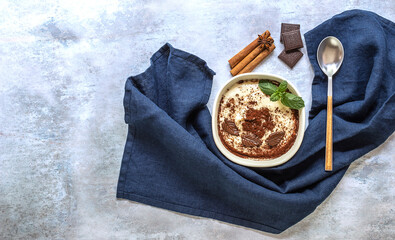 Indian sweet soft pudding made with rice milk, rice flour, and vanilla. Gluten-free and lactose-free dessert.