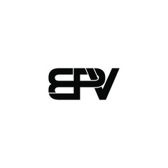 Obraz premium bpv letter original monogram logo design