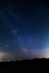 Obraz na płótnie Canvas night sky with stars and the milky way