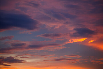 Obraz premium sunset in the sky