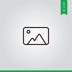 Photo icon vector. Image sign