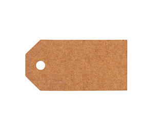 Blank label tag isolated on white background. Price tag. Sale concept.