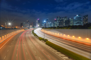 Singapore city highway.