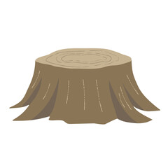 切り株のベクター素材イラスト